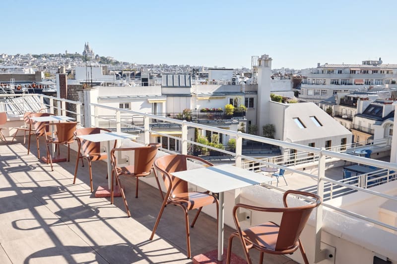 Área común del coworking en Feydeau, Paris