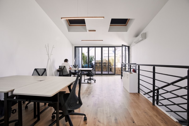 Zona de trabajo abierta en Ledru-Rollin, Paris