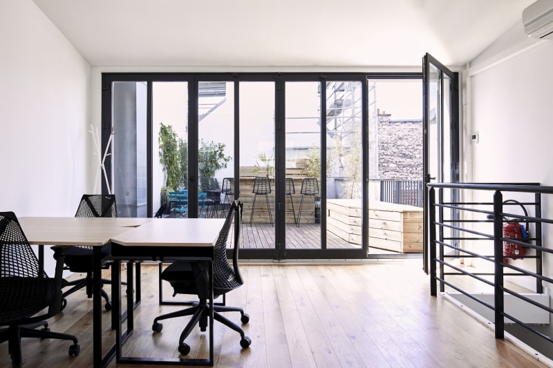 Área común del coworking en Ledru-Rollin, Paris
