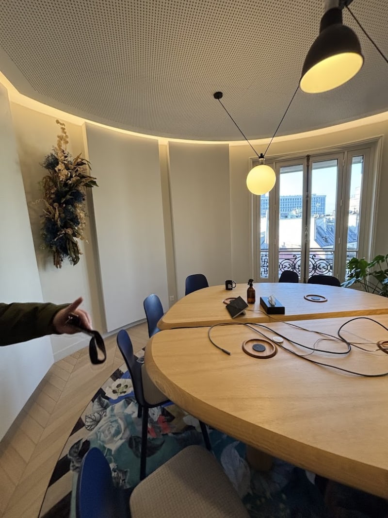 Área común del coworking en Mogador, Paris