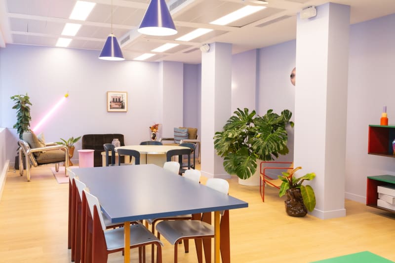 Sala de reuniones en el coworking de Pereire, Paris