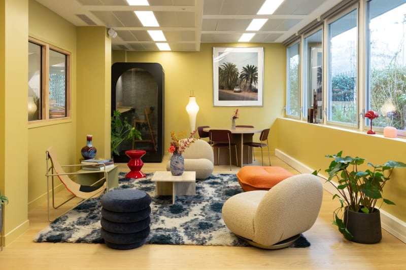 Zona de trabajo abierta en Pereire, Paris