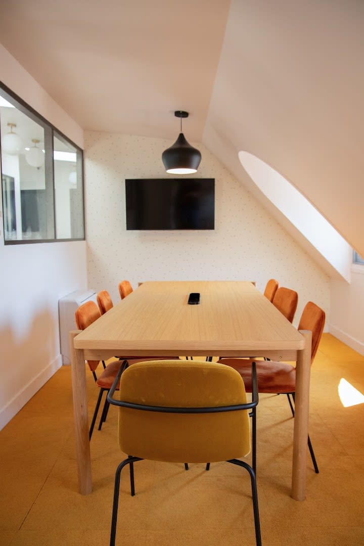 Área común del coworking en Republique-Boulanger, Paris