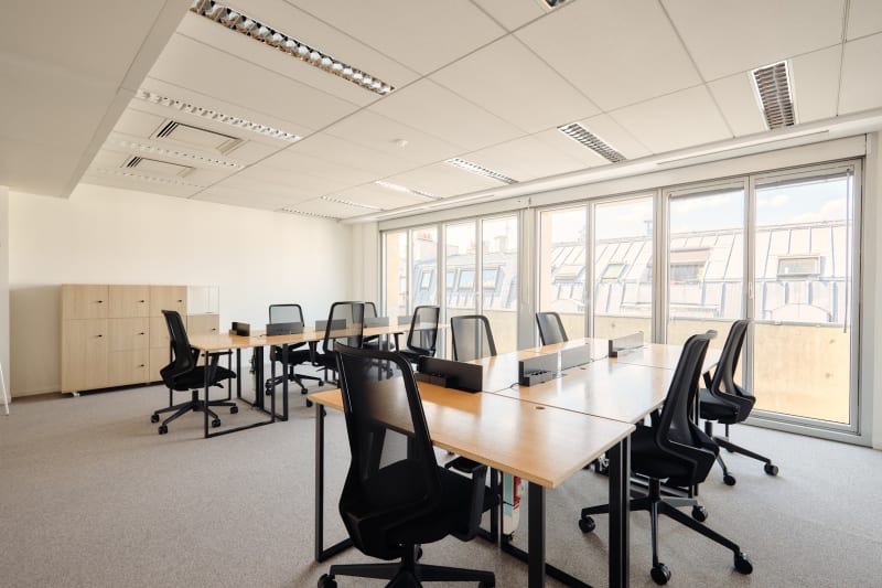 Área común del coworking en Sofia, Paris