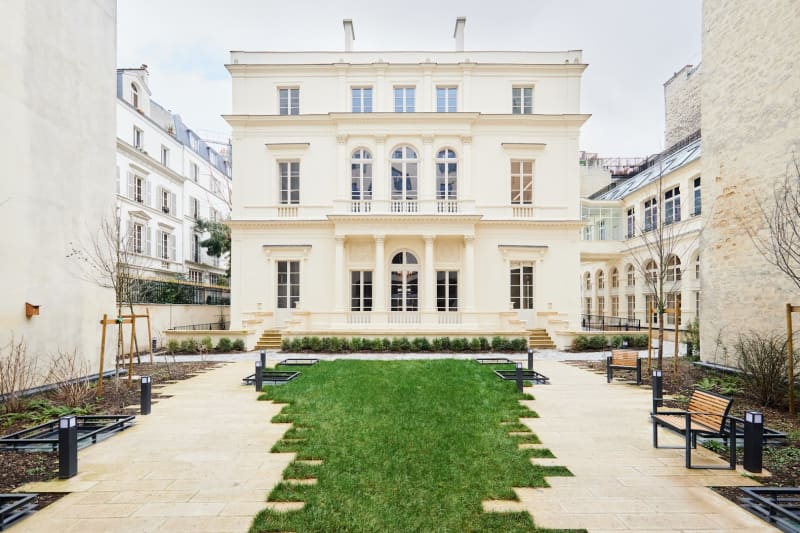 Detalle del espacio de trabajo en Trevise, Paris
