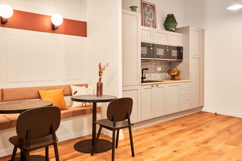 Área común del coworking en Vivienne, Paris