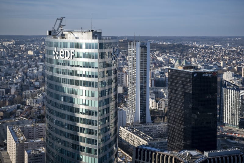 Zona de trabajo abierta en La Defense, Puteaux