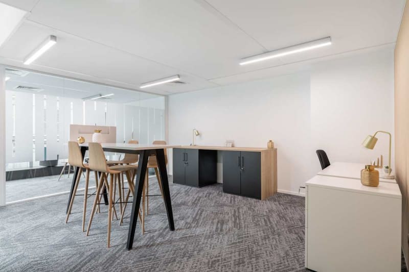 Zona lounge del espacio en Louise Michel, Levallois-Perret