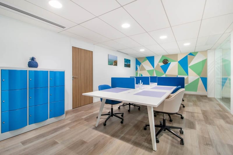 Zona lounge del espacio en Porte de Valenciennes, Lille