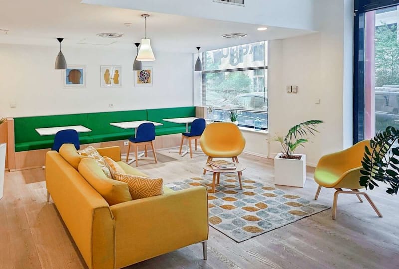 Zona lounge del espacio en Gerland, Lyon