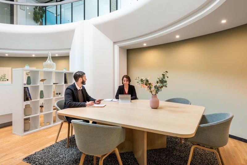 Espace de travail flexible avec espace lounge, Balexert, Genève