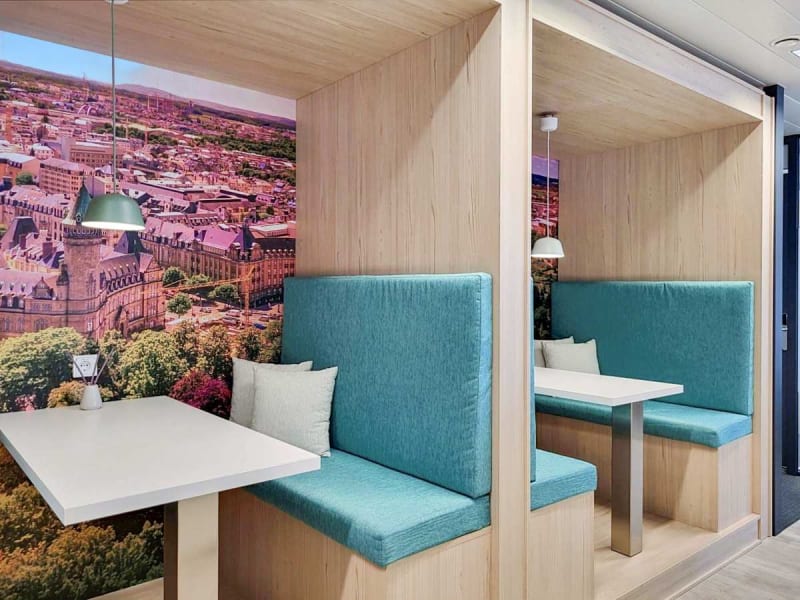 Espacio de trabajo flexible con zona lounge, Ville Haute, Luxemburgo