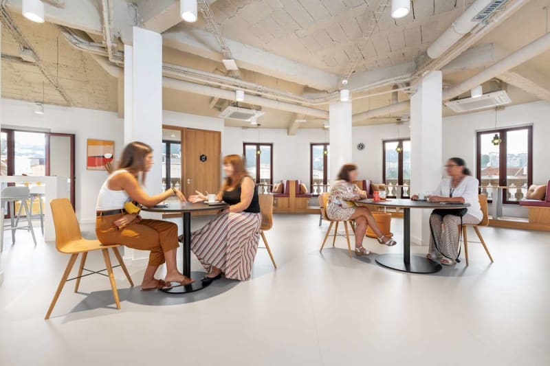 Zona de coworking en Abando, Bilbao