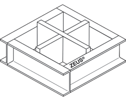 Átszúródási vasalás ZEUS® (acél „gombák”)