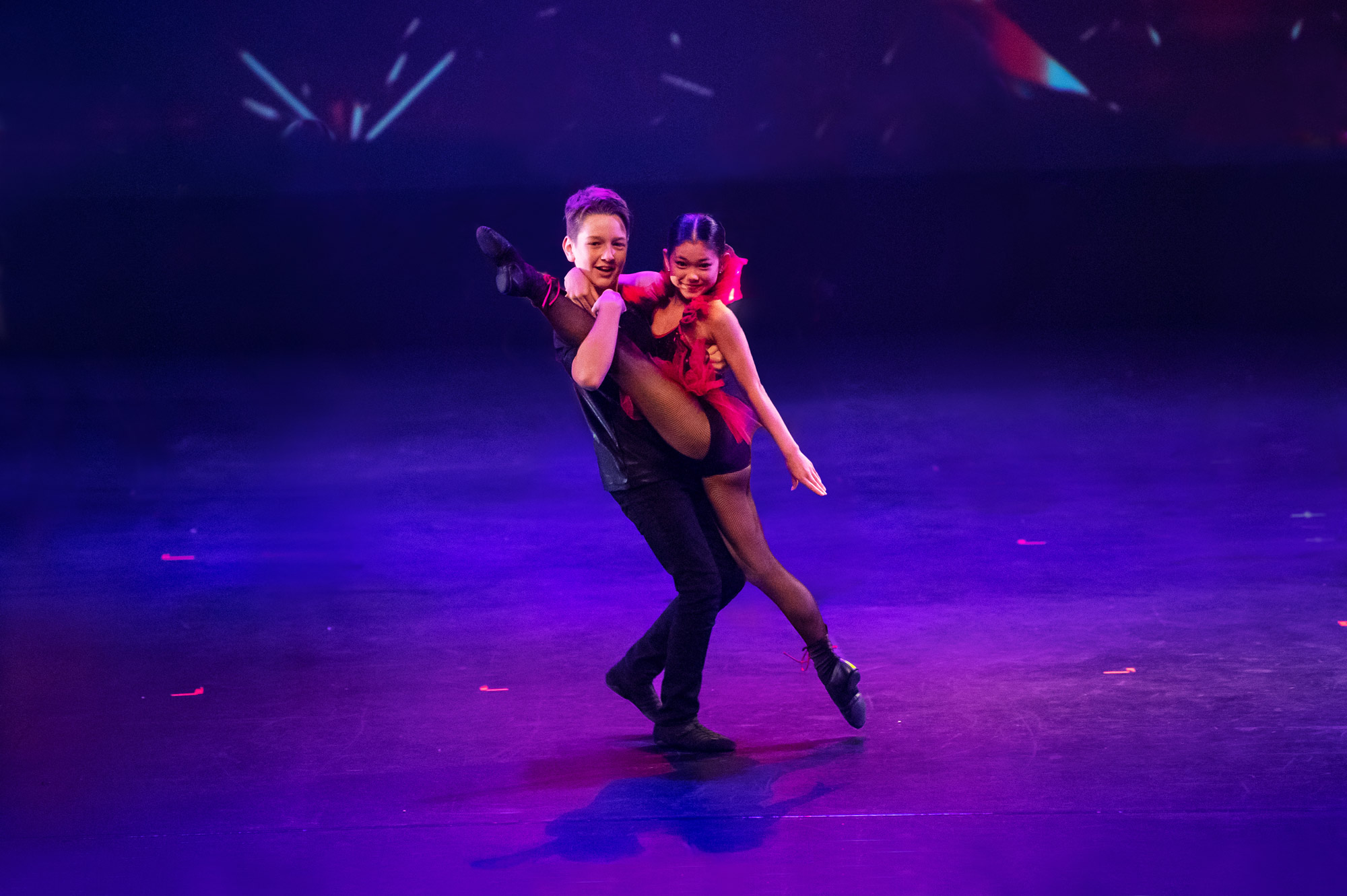 Dancers performing cabaret at Ikin Dance Studio end of year concert
