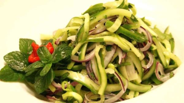 Refreshing Thai Cucumber Salad with Peanuts and Chili-Lime Dressing