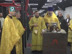 «В чём сила, брат?»: священнослужители освятили атлетический зал одного из своих прихожан