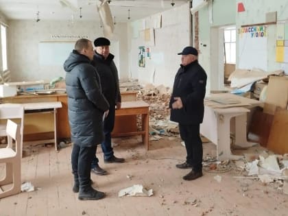 В Крапивенской школе Шебекинского городского округа приступили к капитальному ремонту