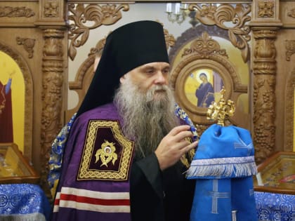 Преосвященнейший епископ Савва совершил Божественную Литургию в Николо-Тихвинском женском монастыре посёлка Пятницкое