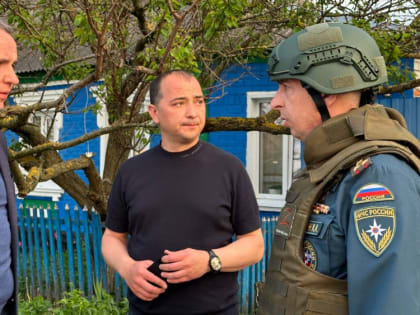 Вячеслав Гладков приехал в село Нижнее Березово Шебекинского округа, где погибли два человека