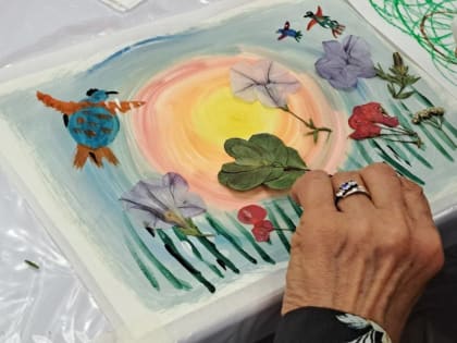 В штабе общественной поддержки прошел мастер-класс по арт-терапии