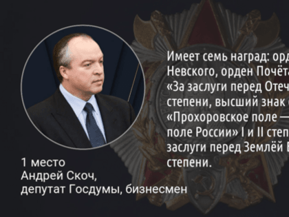 Главу Шебекинского горокруга Владимира Жданова наградили Орденом Мужества