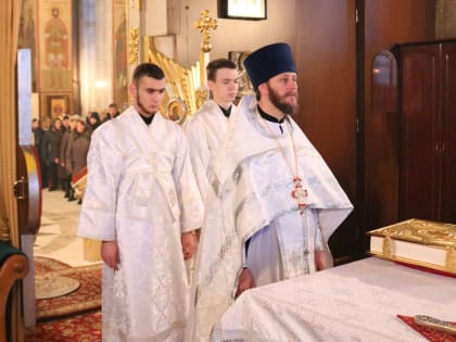 В навечерие Богоявления епископ Софроний совершил Литургию в поселке Прохоровка