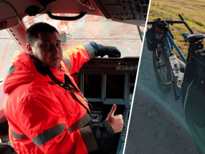 Мужчина уехал от обстрелов Шебекина в Москву на велосипеде