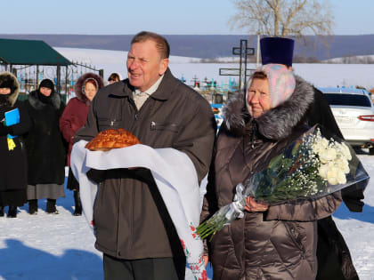 Епископ Савва освятил закладной камень в основание часовни в честь мученицы Валентины в селе Камызино