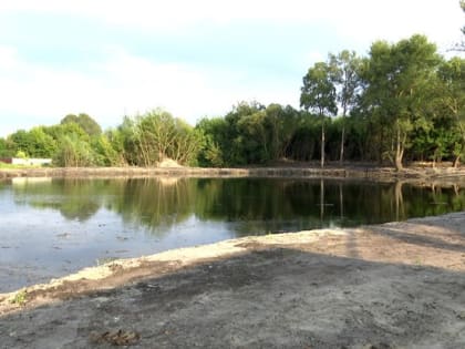 В Белгороде очистили пруд в районе Сосновки