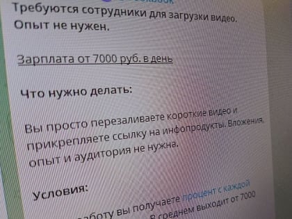 Белгородцев предупреждают о мошенничестве под предлогом трудоустройства или стажировки
