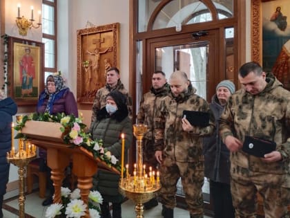 В казачьем храме преподобного Сергия Радонежского села Селиваново совершена Божественная Литургия