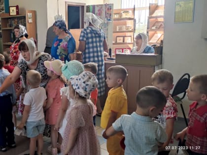 Воспитанники детского сада «Росинка» посетили Покровский собор города Бирюча