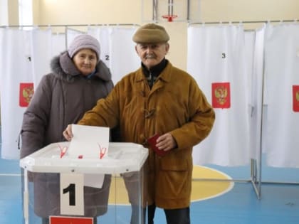 Жители губкинской территории активно голосуют на избирательных участках