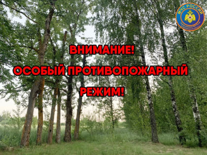 На территории Белгородской области действует  особый противопожарный режим