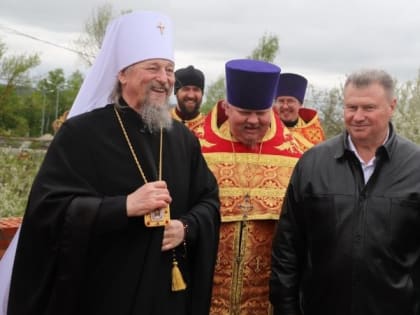 Закладка камня в основание храма Святого пророка Божия Илии прошла в Беловском поселении