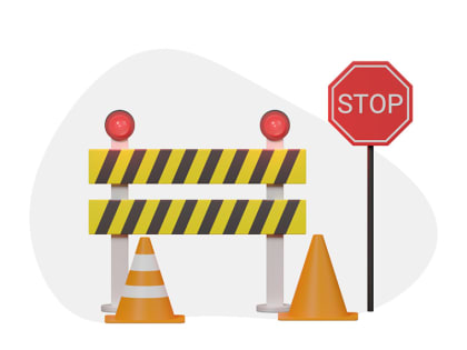 Внимание! Ограничение движения