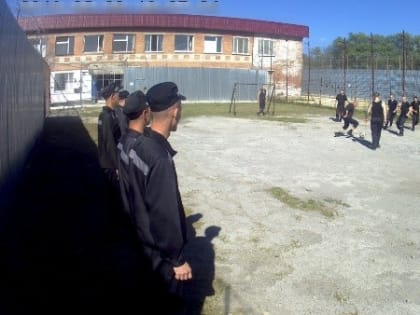 В исправительной колонии № 6 Белгородской области состоялся футбольный матч между осужденными отрядов учреждения