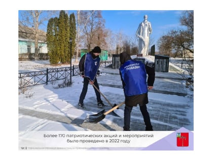 Более 170 патриотических акций и мероприятий было проведено в 2022 году