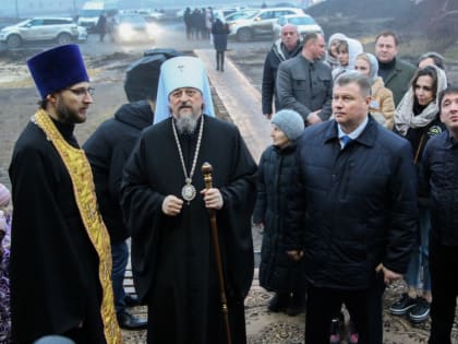 Освящение закладного камня в основании храма-часовни в честь святителя Спиридона Тримифунтского состоялось в Таврово