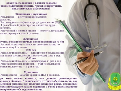 Профилактика онкологических заболеваний