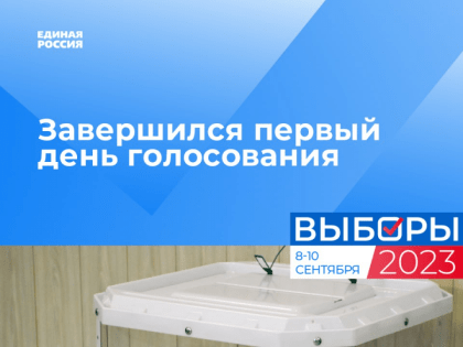 Завершился первый день голосования