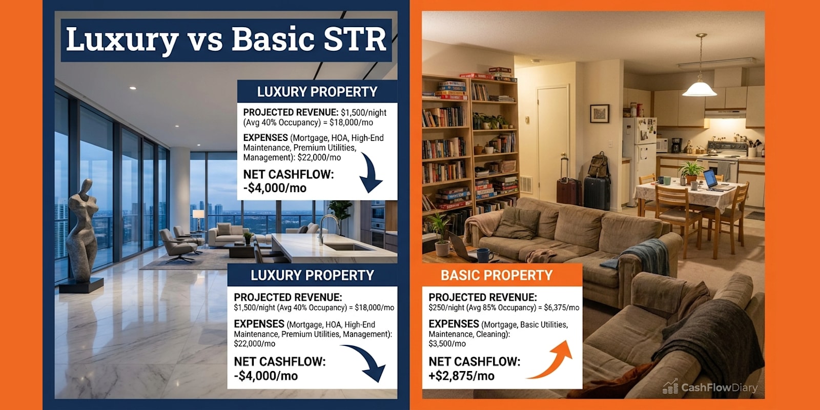 Why Luxury STR Operators Go Broke While 'Basic' Property Owners Get Rich