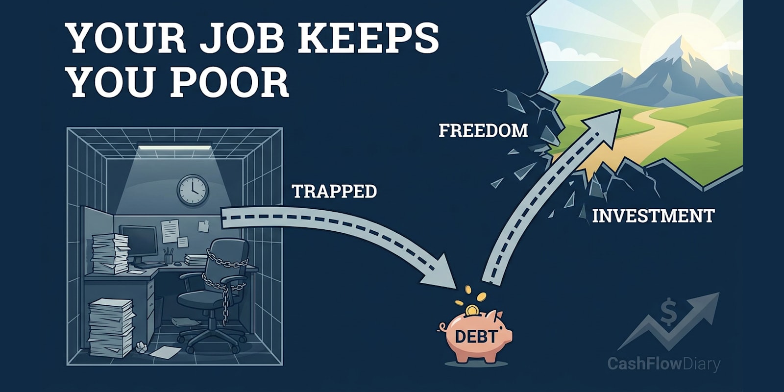 Why Your Job Is Secretly Training You to Stay Poor (And How to Break Free)