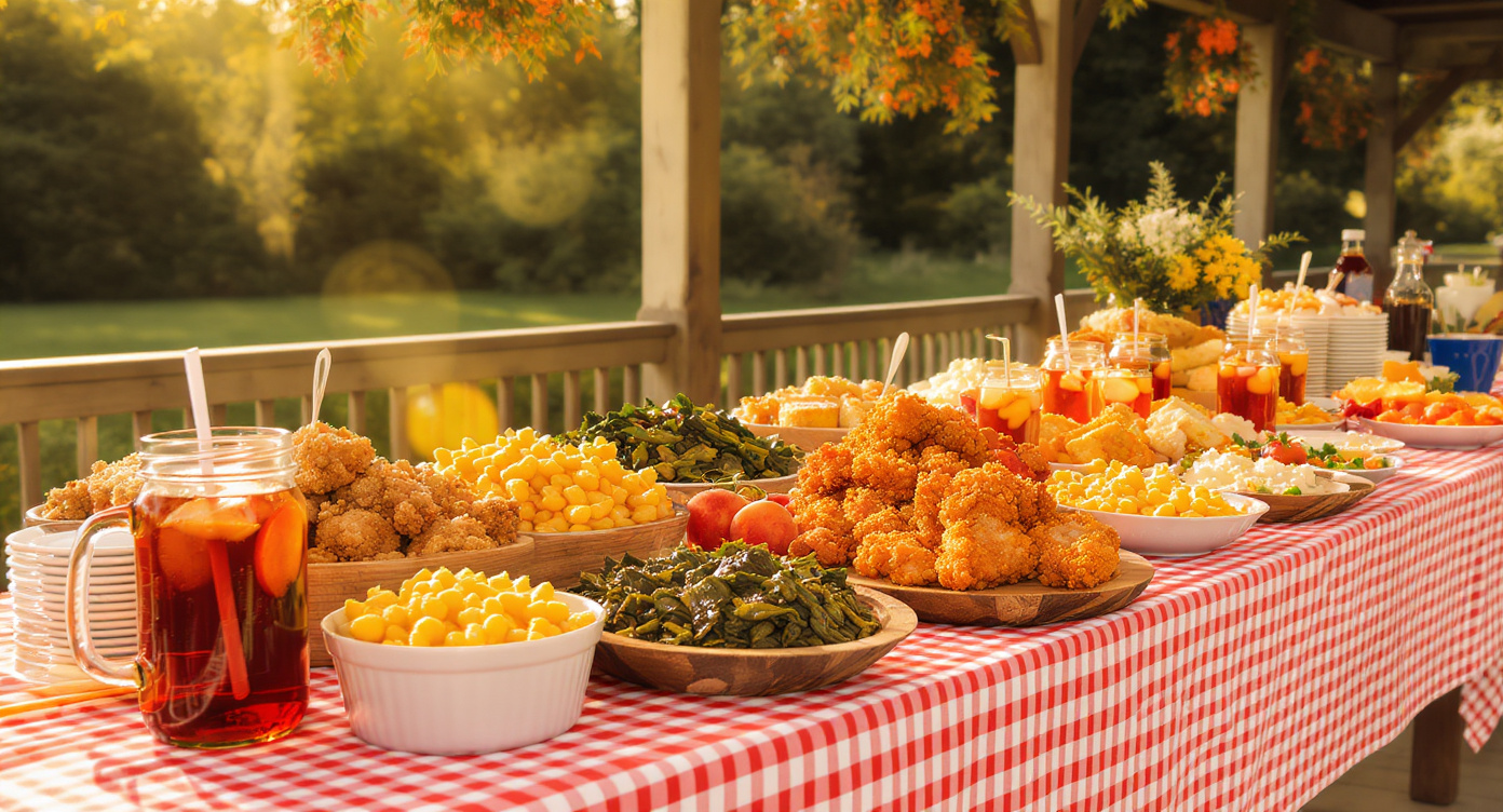 Southern soul food family feast