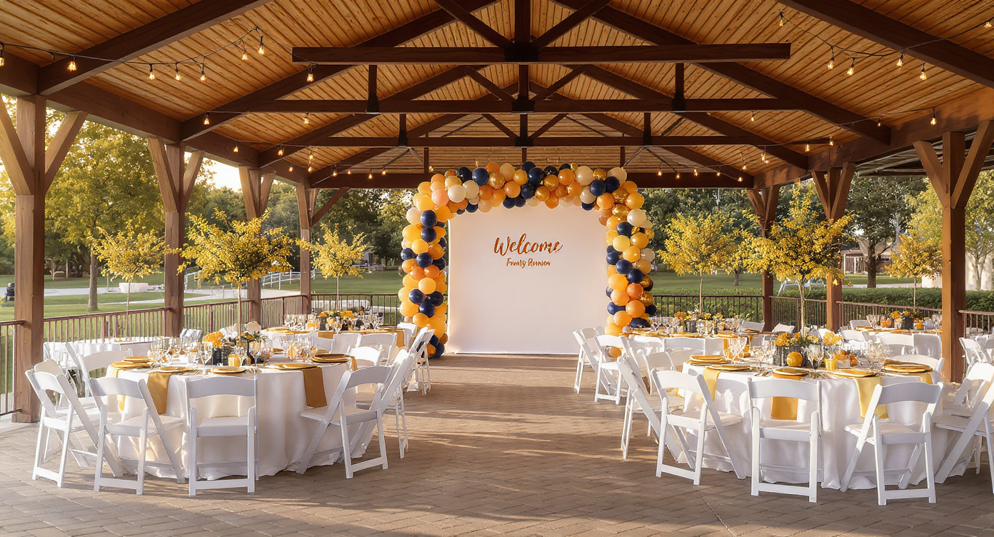 Family reunion event setup