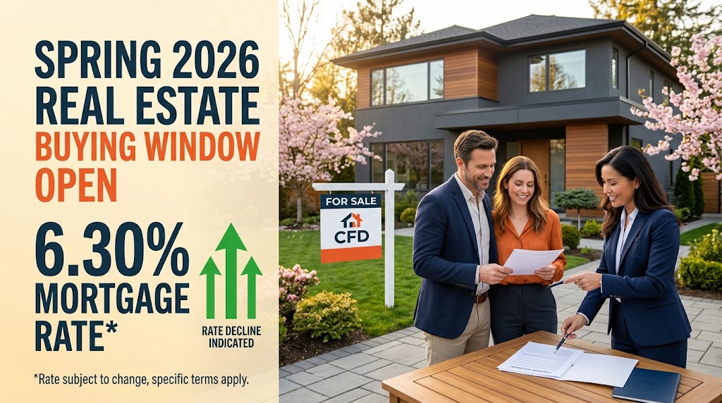 Mortgage Rates Drop to 6.30%: Spring 2026 Buying Window Opens