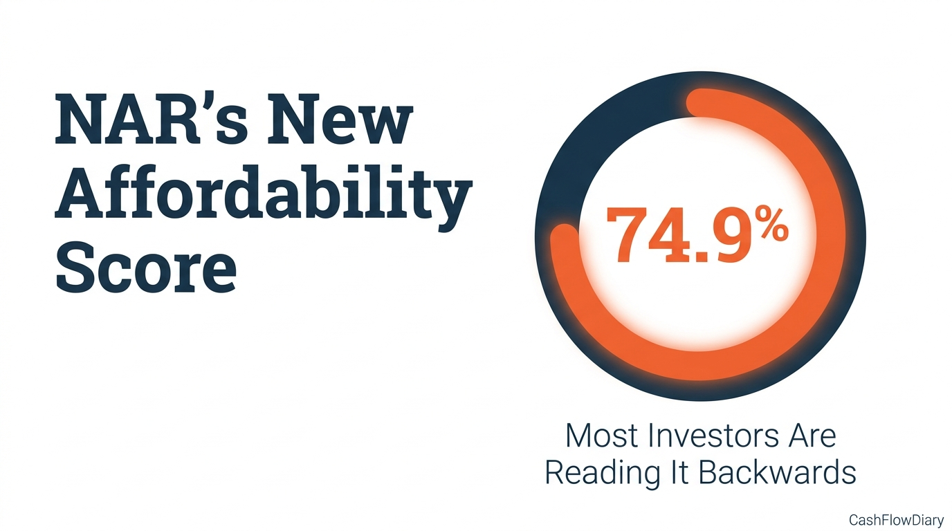 NAR's New Affordability Score: Most Investors Are Reading It Backwards