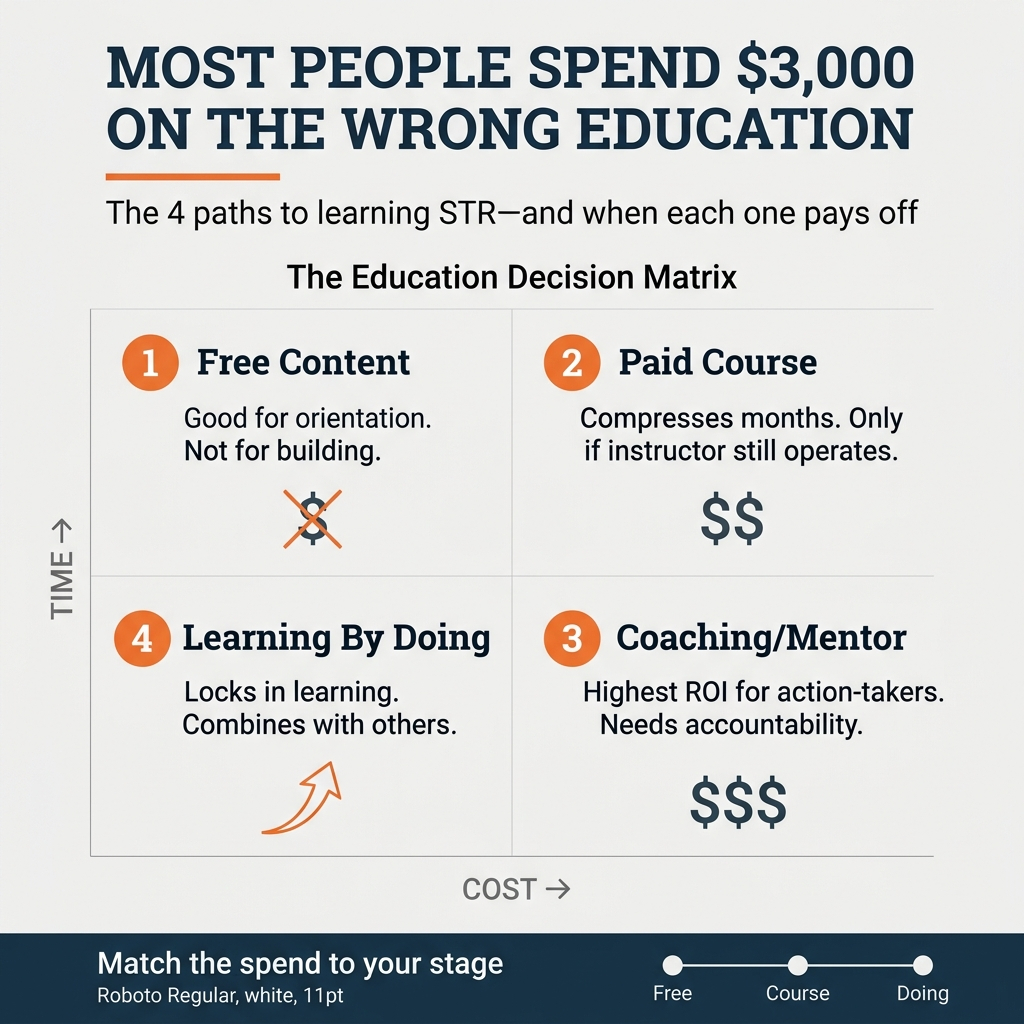 Short-Term Rental Training: How to Actually Learn the STR Business (and Whether a Course Is Worth It)