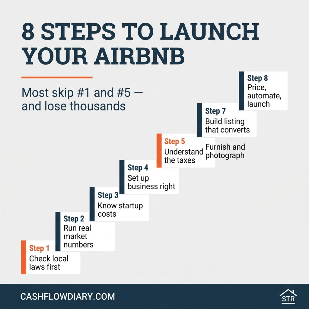 How to Start an Airbnb: Owner's Path (Eight Steps, Real Numbers)